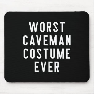 Couples Halloween Costume Shirts Worst Caveman Cos Mouse Mat