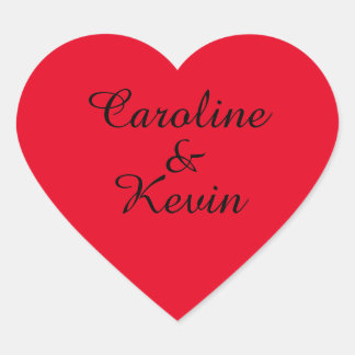 Couples  Heart Shaped Stickers 
