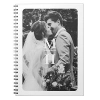 Couples Initials Retro Photo Monogram