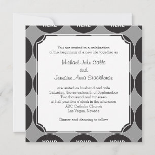 Couple's Inviting Wording Template Invitation 002