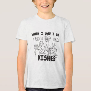 Couples Joke Funny Wedding Groom Humour Bride Prem Tri-Blend Shirt