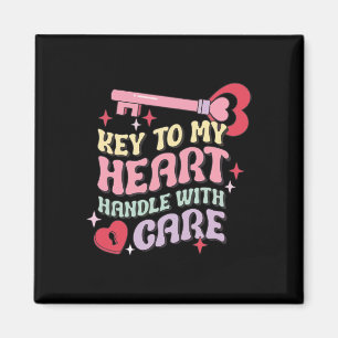Couples Key To My Heart Handle With Care Happy Val Magnet