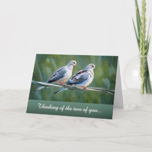 Couple's Loss - Thinking of the Two of You - Card