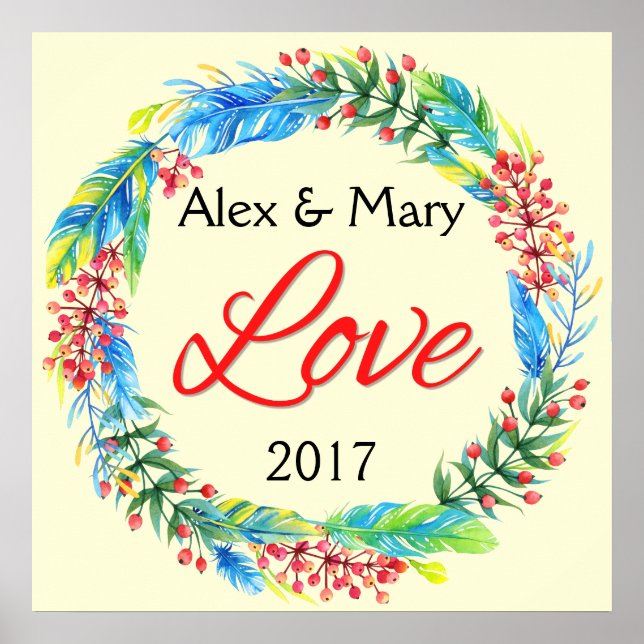 Couple's Love Poster (Front)