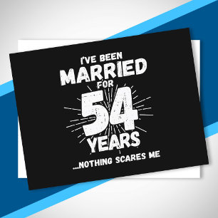 Couples Married 54 Years Funny 54th Anniversary Postcard