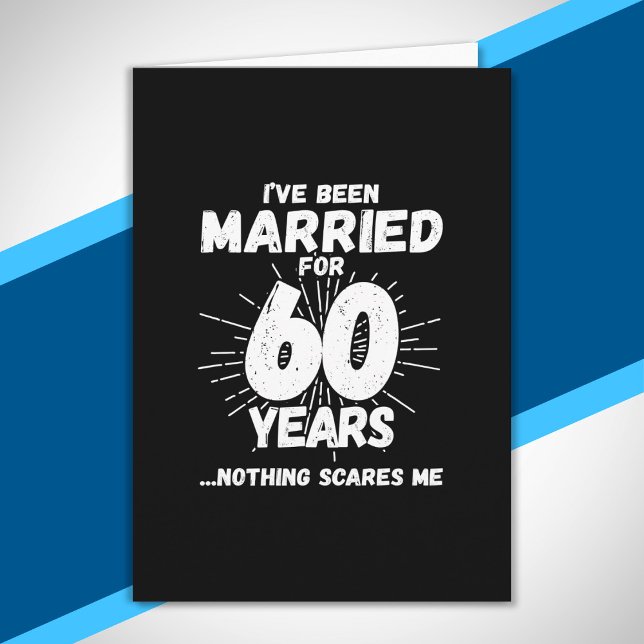 Couples Married 60 Years Funny 60th Anniversary Card (Creator Uploaded)