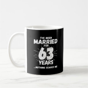 Couples Married 63 Years Funny 63rd Anniversary Coffee Mug