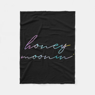 Couples Married Matching Honeymoon Vacation Honey Fleece Blanket