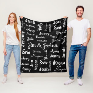 personalised name blankets uk