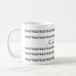 Couple's names personalised coffee mug