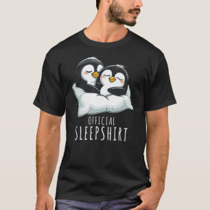 Couples Penguin Pajama Official Sleepshirt Penguin T-Shirt