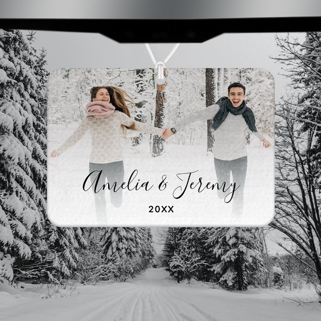 Couple's Personalised Photo  Car Air Freshener (Creator Uploaded)