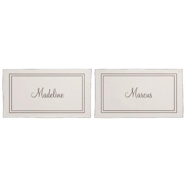Couples personalised pillowcases (Front-Set)