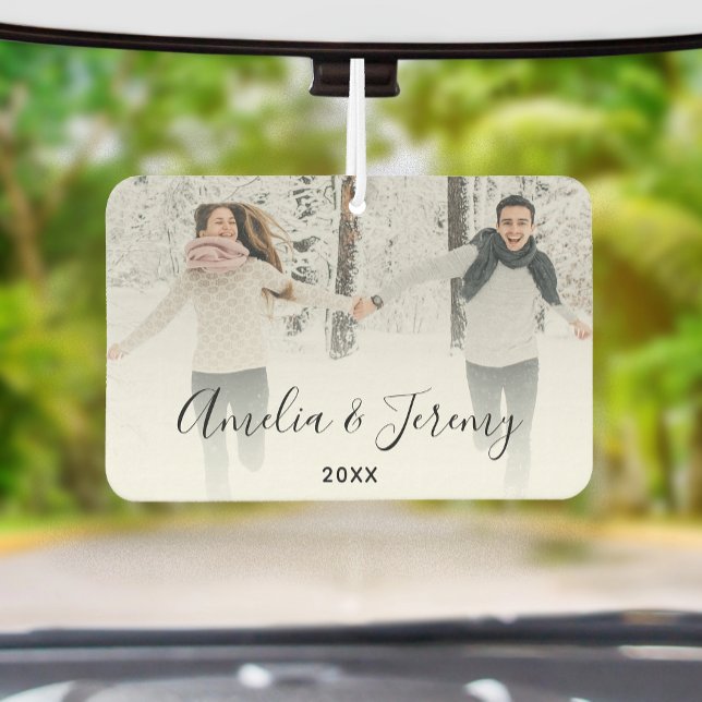 Couple's Personalized Photo  Car Air Freshener (Creator Uploaded)