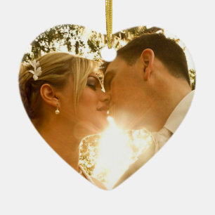 Couple's Photo Christmas Ornament Keepsake