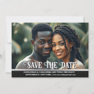 Couples photo engagement save the date DIY Invitation