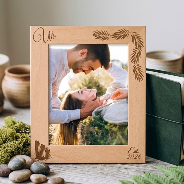 Couples Photo Keepsake Us Est Established Date Etched Frames (Creator Uploaded)