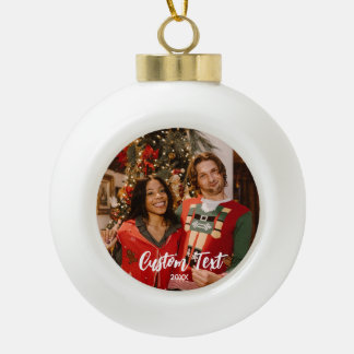 Couples Photo Ornament - Personalised Holiday Gift