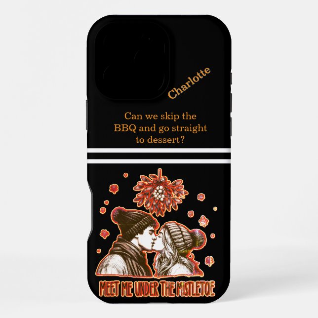 Couple's Pocket torch with a romantic quote  iPhone Case (Back)