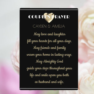 Couple's Prayer wedding gift  Plaque