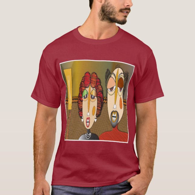 "Couple's Quirk" Abstract Expression Tee (Front)