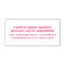 Couples Return Address Self Inking Stamp