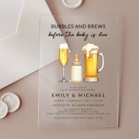 Couples Shower Bubbles & Brews Before Baby is Due