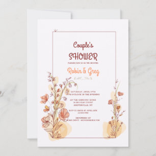 Couple's Shower Frame Invitation