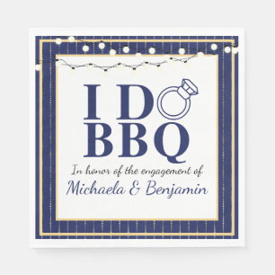 Couples Shower I Do BBQ Engagement Party Napkin