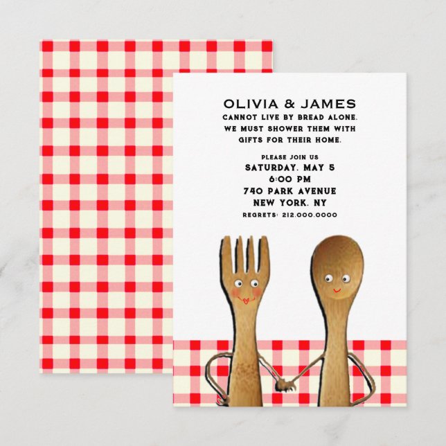 Couples Shower Inivitations Invitation (Front/Back)