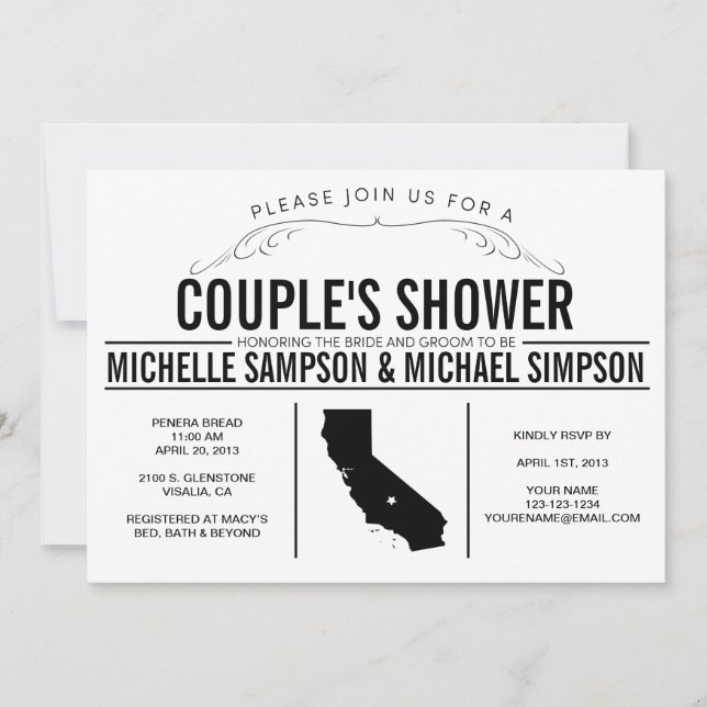 Couple's Shower Invitation (Front)