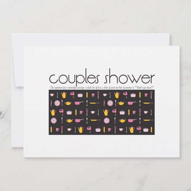 Couples Shower Invitation - Kitchen (Front)