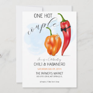 Couples Shower One Hot Couple Invitation