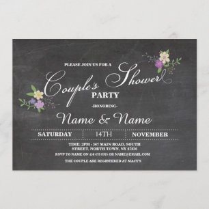 Couples Shower Party Engagement Wedding Invite