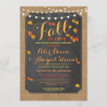 Couple's Shower Party Fall in Love Autumn Invite<br><div class="desc">Change the text to suit your party,  create a couples shower,  bridal shower,  engagement party,  and more. This rustic floral detailed invite is perfect for a elegant look. Back print is included.</div>