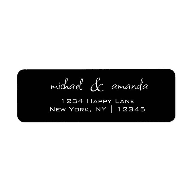 Couples Simple Minimal Informal Casual Black White (Front)