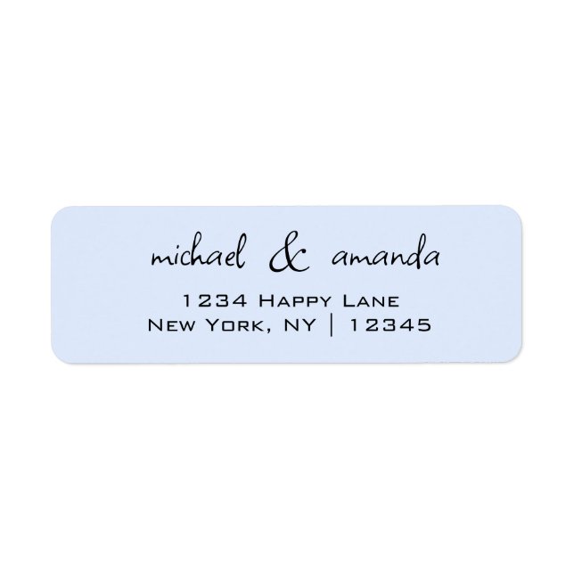 Couples Simple Minimal Informal Casual Light Blue (Front)