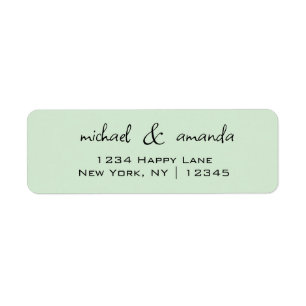 Couples Simple Minimal Informal Casual Light Green