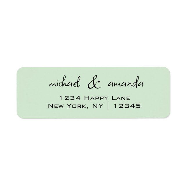 Couples Simple Minimal Informal Casual Light Green (Front)