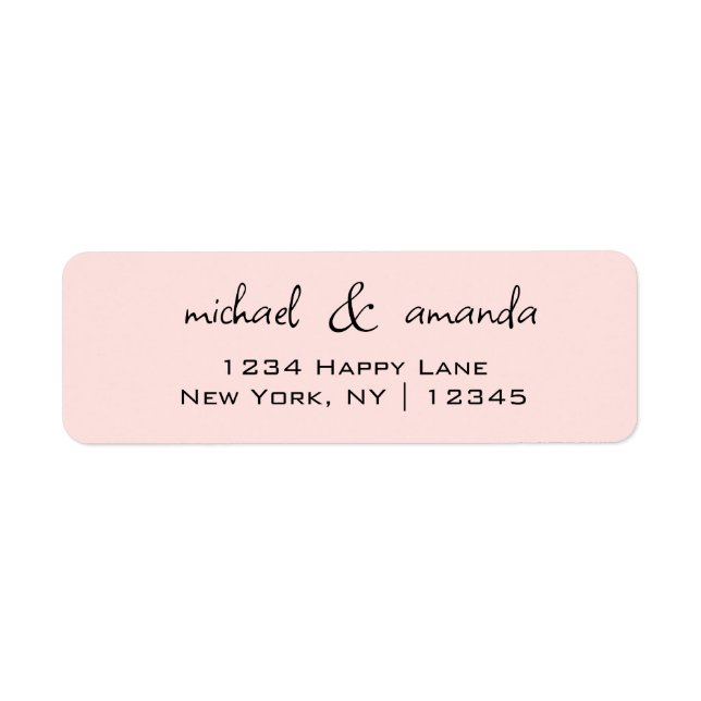 Couples Simple Minimal Informal Casual Light Pink (Front)