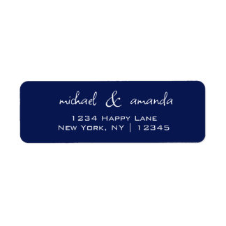 Couples Simple Minimal Informal Dark Navy Blue