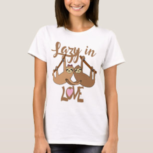 Couples Sloth Boyfriend Girlfriend Love T-Shirt