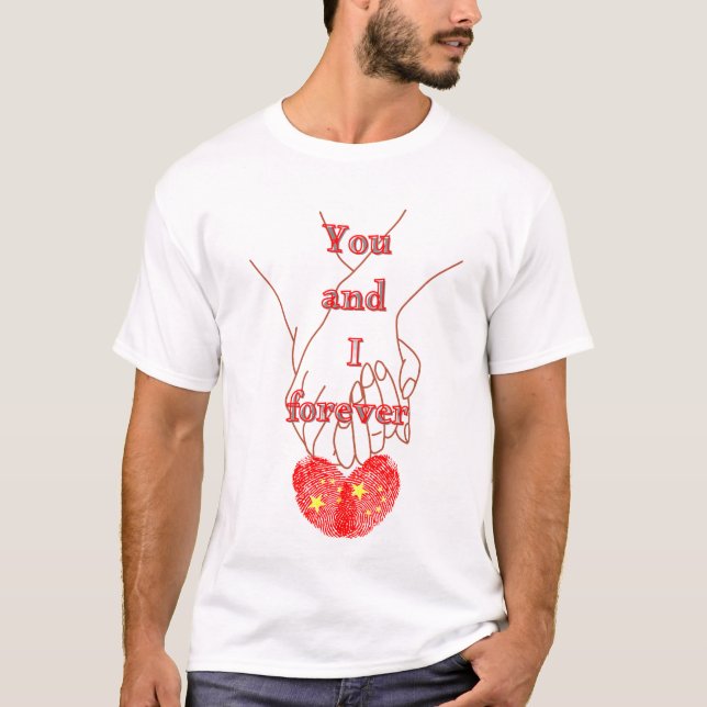 Couples' T-shirt "You and I Forever" (Front)