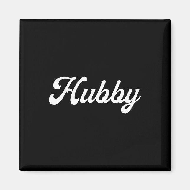 Couples Tee Set Mens Womens Wife Hub  Magnet (Front)