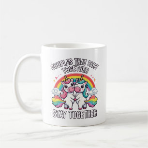 Couples That Fart Together Stay Together - Unicorn Coffee Mug