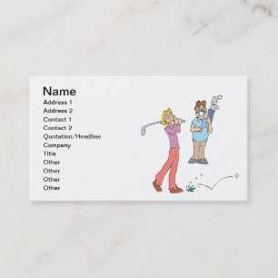 Couples That Golf Together Stay Together Business Card