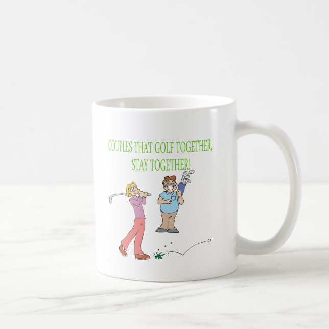 Couples That Golf Together Stay Together Coffee Mug (Right)