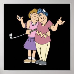 Couples That Golf Together Stay Together Poster