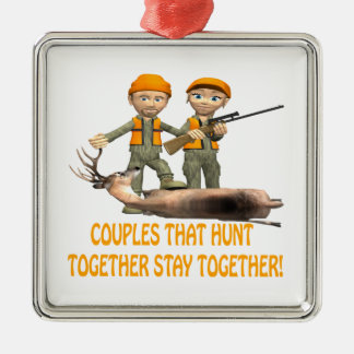Couples That Hunt Together Stay Together Metal Tree Decoration