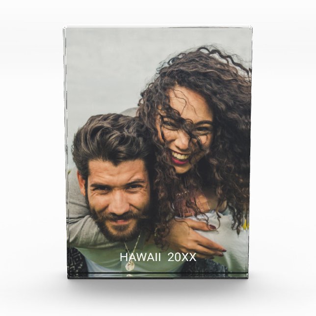 Couples Vacation Photo Block (Front)